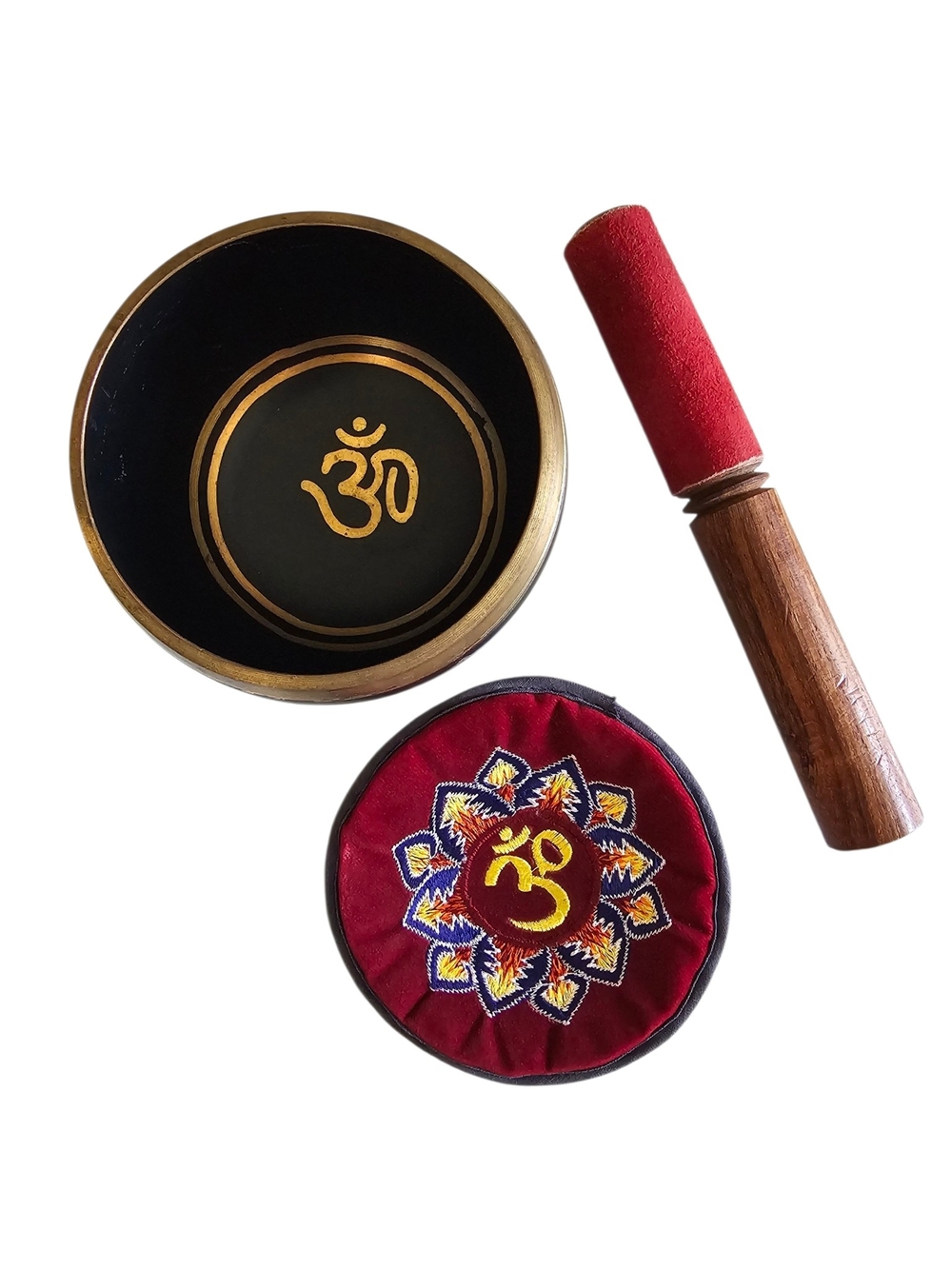 Authentic Tibetan Singing Bowl Set with Mallet & Cushion – Meditation & Yoga